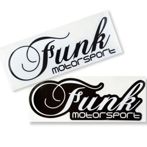 Funk Motorsport Decal - White