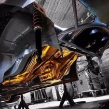 Gold reflective Blanket protects fuel cell